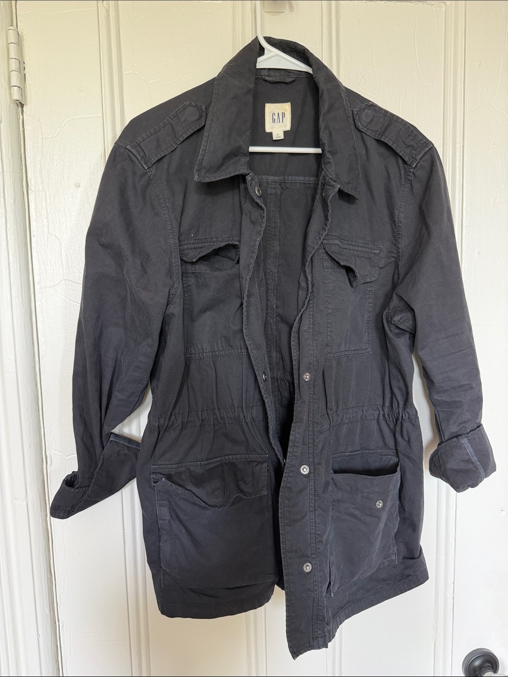 GAP Women's Black Military Field Jacket